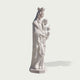 Virgin Mary And Child Marble Statue Outdoor Sculpture on a white background