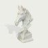 Classic Horse Sculpture Head Bust Sculpture on a gray background