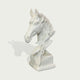 Classic Horse Sculpture Head Bust Sculpture on a gray background