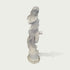 White marble female sculpture with graceful drapery, calm expression, and carved wave details shown on a clean product background.