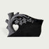 Black marble memorial marker featuring a carved Tree of Life design with detailed branches, leaves, heart opening, and smooth polished granite finish.