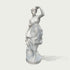 Elegant white marble goddess statue featuring classical Greek style, graceful pose, flowing robes, and detailed craftsmanship, perfect for luxury gardens, villas, and interiors.