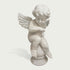 INFINITY Serene Marble Cherub Statue With Butterfly On Raised Arm Peaceful Garden Sculpture For Outdoor Spaces IM-104