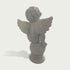INFINITY Serene Marble Cherub Statue With Butterfly On Raised Arm Peaceful Garden Sculpture For Outdoor Spaces IM-104
