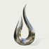 INFINITY Organic Modern Unbound Teardrop Stainless Steel Mirror Polished Silver Sculpture for Luxury Courtyards IS-009