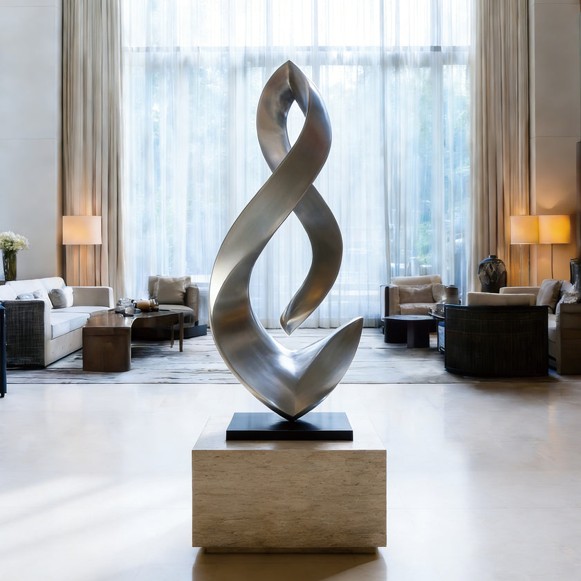 Abstract Stainless Steel Sculpture 