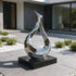 Abstract Mirror Polished Stainless Steel Sculpture 