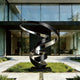 Dual-Tone Modern Stainless Steel Sculpture 