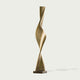 wisted Column Garden Bronze Sculpture on a white background
