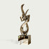 INFINITY Futuristic Silver Loop Mirror Polished Stainless Steel Sculpture For High-End Walkways IS-079