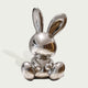 Mirror Polished Balloon Rabbit Stainless Steel Sculpture on a white background