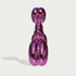 INFINITY Exquisite Purple Balloon Animal Stainless Steel Indoor Dog Statue For Luxury Apartments IS-067