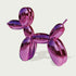 INFINITY Exquisite Purple Balloon Animal Stainless Steel Indoor Dog Statue For Luxury Apartments IS-067
