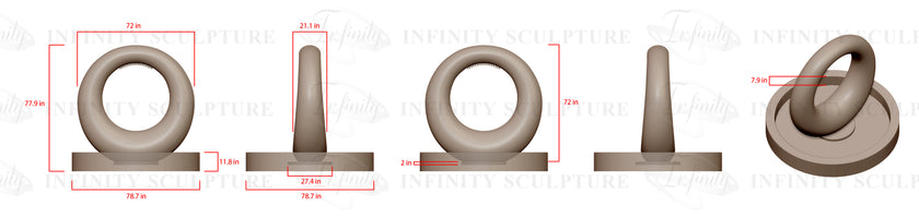 Custom Link for Kyle Hotchkiss - Stainless Steel Fountain Sculptures 72&84inch Height - 50% Deposit